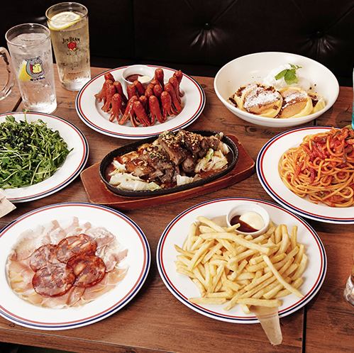 <All-you-can-drink 30 types> Classic course *Includes Kissacaba's popular octopus-shaped sausage!