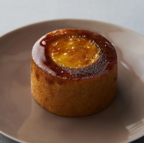 Crème brûlée in Baumkuchen