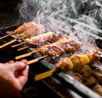 숯불 꼬치 구이 맡겨 10 점 모듬