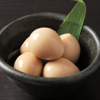 메추리 알 간장 절임