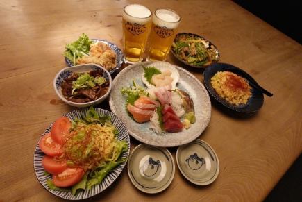 [3-hour all-you-can-drink course for 5,000 yen]