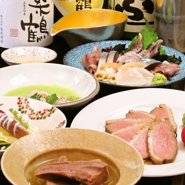 Have fun and enjoy the exquisite taste of the food that matches the sake ♪