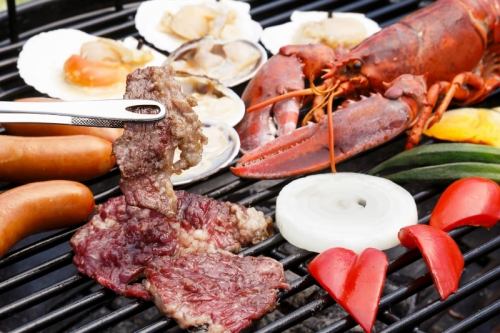 Delicious and fresh seafood ♪ The luxury of enjoying the seafood and mountain delicacies at the BBQ closest to the sea in Nagoya