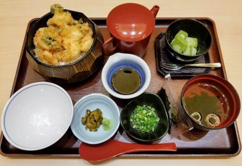 Shrimp tempura hitsumabushi