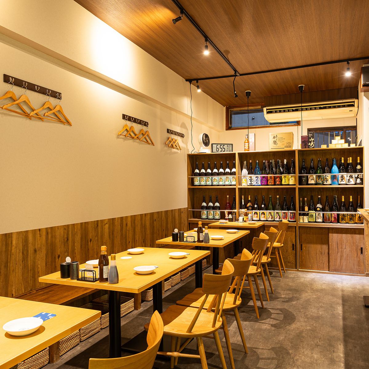 綺麗で清潔感の溢れる店内♪美味しい料理とお酒をご用意◎