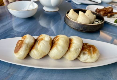 Black pepper beef grilled xiao long bao