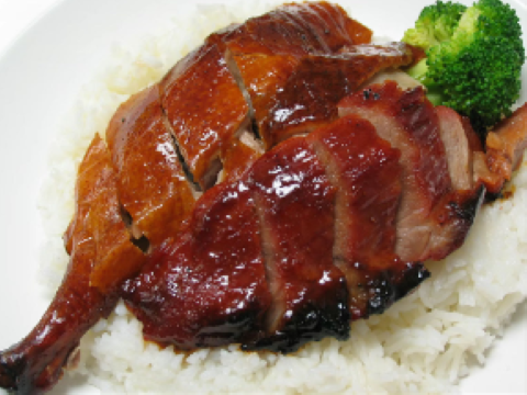 Roast duck rice