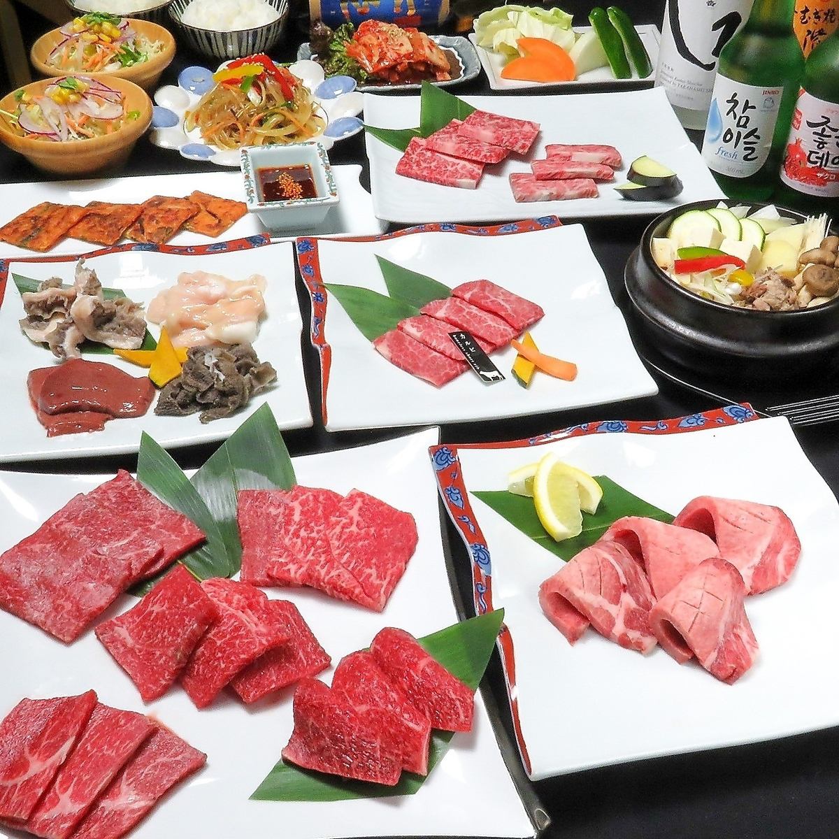 1.5 hours of all-you-can-eat "Kuroge Wagyu Beef from Miyazaki Prefecture" is a bargain! Group discounts are also available!