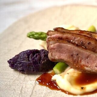 【プリフィクスランチコース4500】（前菜＋パスタ＋メイン＋デザート＋1ドリンク）