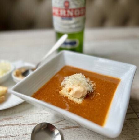 スープドポアソン（魚の裏ごしスープ）