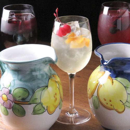 Sangria to enjoy with a cute pitcher ♪