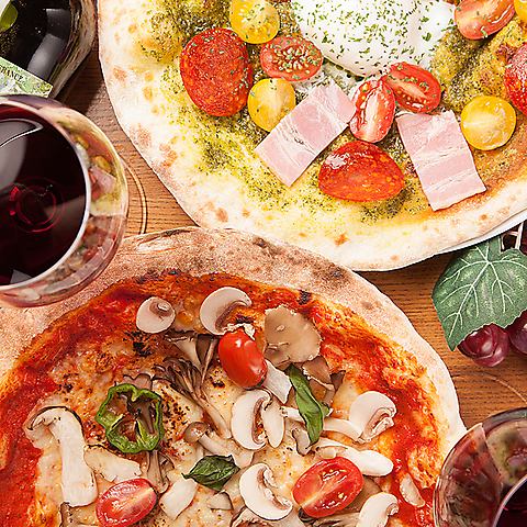 All authentic pizzas are just 550 yen! Enjoy at a reasonable price!