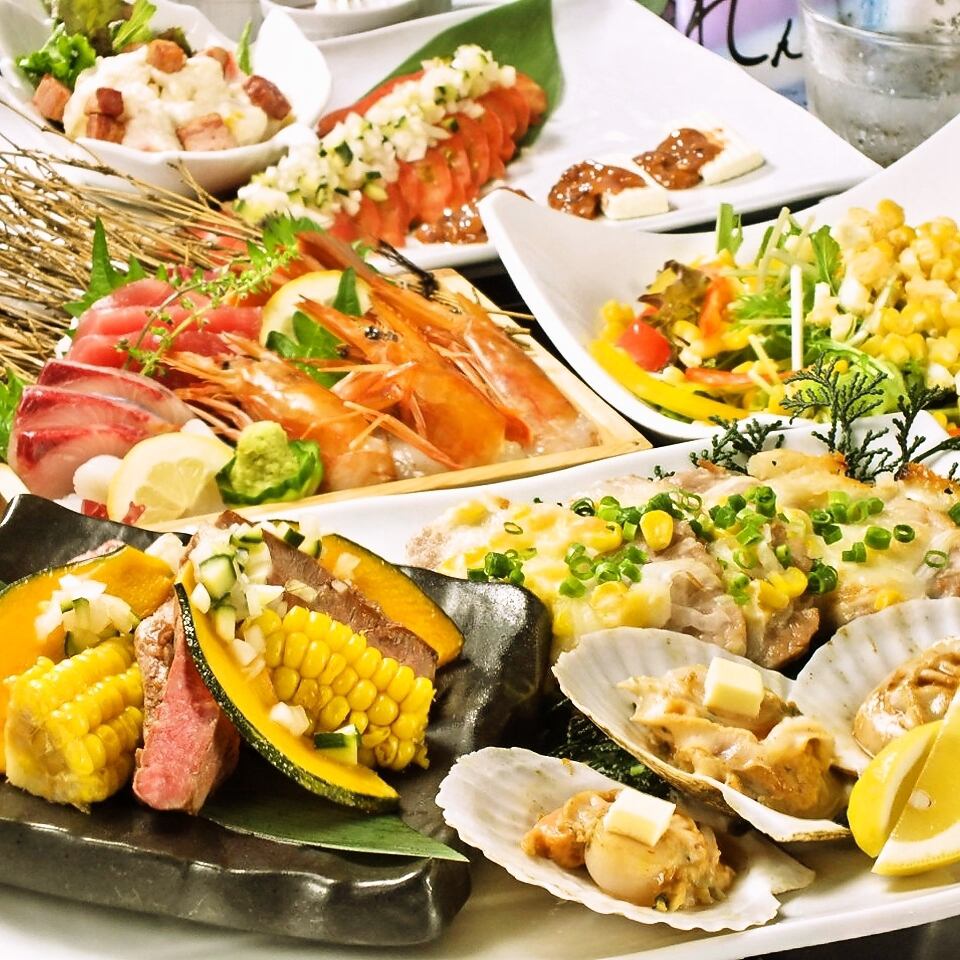 Enjoy fresh seafood and delicious sake ♪ There is also a great course.