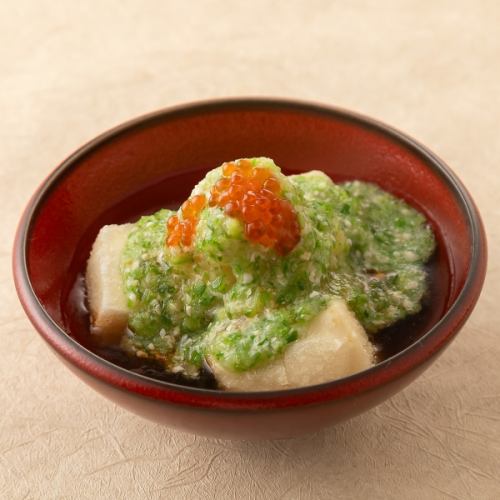 オクラのネバネバ揚げ出し豆冨