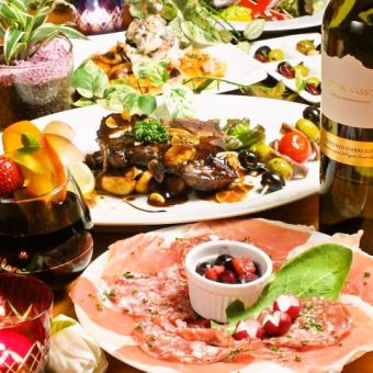 [Cheers to Blue Moon & 3 hours all-you-can-drink] All-you-can-eat Italian course with 50 varieties including tapas, pizza and pasta for 4,980 yen