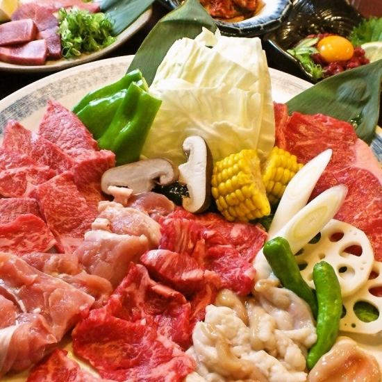 人数に合わせて選べる◎盛り合わせ/セット/各種コースをご用意！