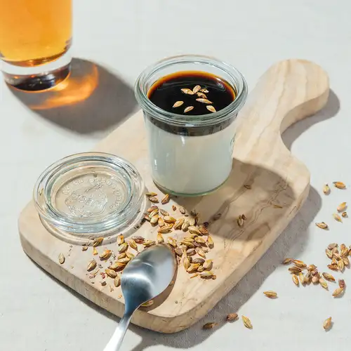 ビール麦芽のパンナコッタ