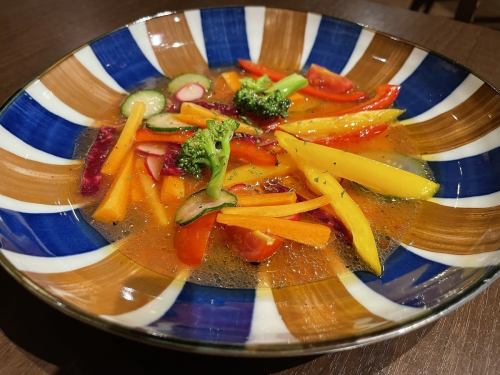 九州産彩り野菜のさっぱりレモン風マリネ