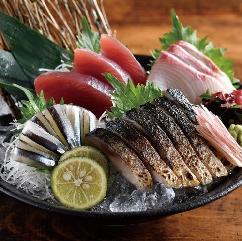 Kyushu sashimi platter of four kinds