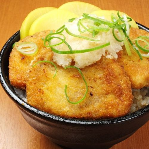 Grated pork cutlet with Kobe rice !!