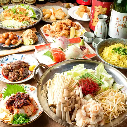 <含火锅> [鸡肉套餐] 10道菜，2小时畅饮：5000日元（含税）