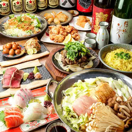 <含火鍋>【老虎與雞肉套餐】11道菜，含2小時暢飲：5,500日圓（含稅）