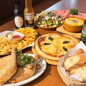 気分アガる！今夜はお手軽宴会！コース　全6品 3500円 ＜2H飲み放題付き＞