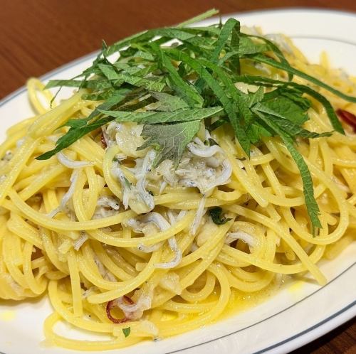 しらすと大葉のパスタ