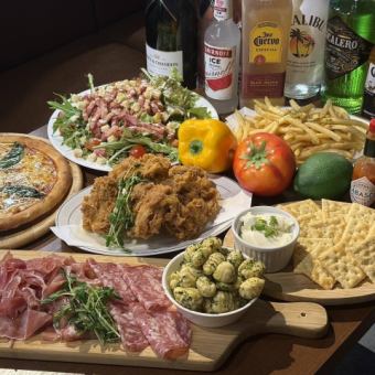 気分アガる！今夜はお手軽宴会！コース　全7品 3500円 ＜2H飲み放題付き＞