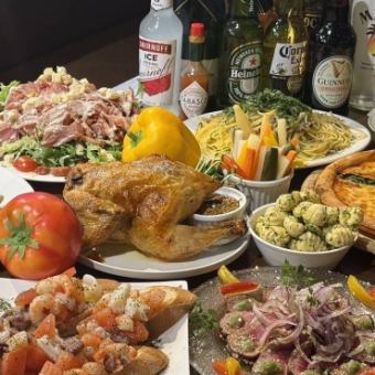 ボリューム満点！今夜は贅沢★コース 全11品 5000円 ＜2H飲み放題付き＞