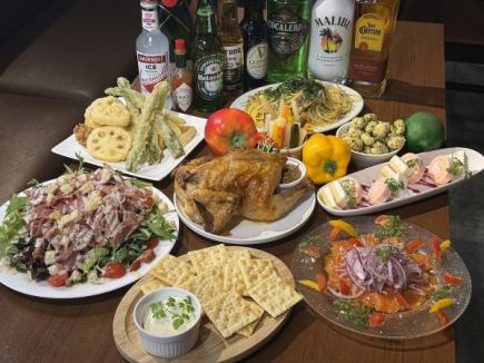 [3-hour all-you-can-drink included] Happy Girls' Night Out Course (9 dishes total) 3,500 yen