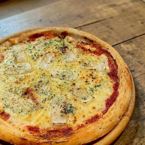 辣味鳕鱼籽麻糬配蛋黄酱