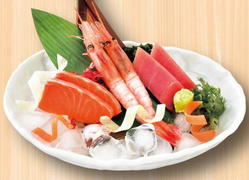 刺身三品盛合せ