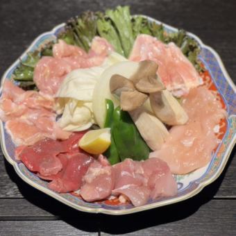 【ホットペッパー限定★】鶏焼肉食べ放題 3980円【飲み放題120分付き】※平日21時～