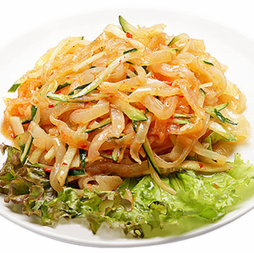 Jellyfish spicy sauce / vegetable salad with shirasu / Japanese pepper oil spicy sauce / bon bon chicken