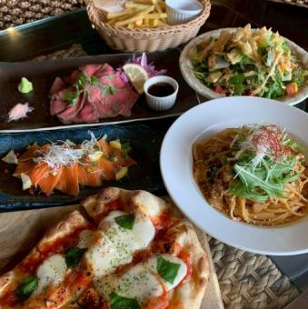 【2.5Hアルコール飲み放題付】全6品『ランチ忘年会コース』★3900円(税込)