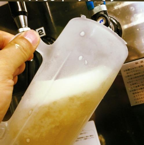 Ice-cold mugs of draft beer! Cold all year round! *All-you-can-drink options are not available.