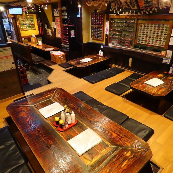 座敷は30名までOK!忘年会・新宴会・歓送迎会で名古屋飯で乾杯しませんか？掘りごたつなのでゆっくりお過しいただけます♪電子タバコ喫煙可能店舗　※ネット予約はお席2時間制　2時間以上ご希望の場合は電話にてご予約ください。