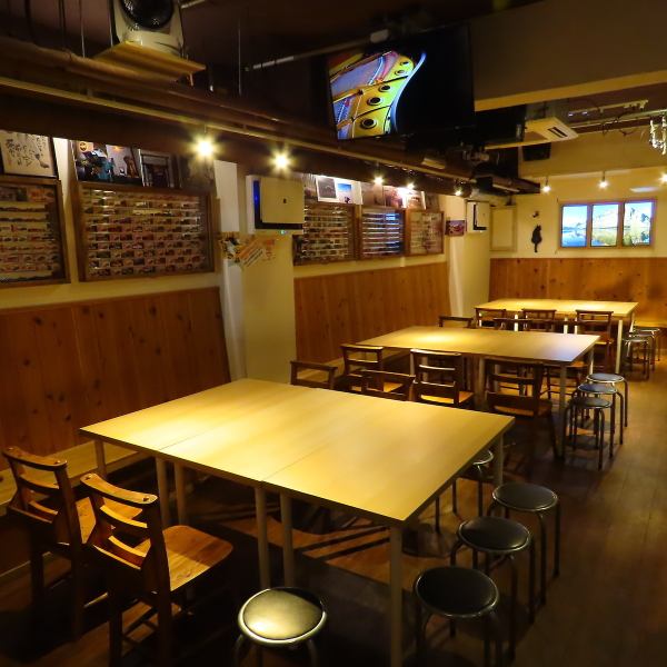 地下の【店長の隠れ家】貸切対応可能フロア完備　貸切予約であれば日曜祝日もOK!24時間対応！立食時最大50名様まで貸切OK！幹事様に嬉しい音響・テレビ・カラオケ設備・マイク使用OK　