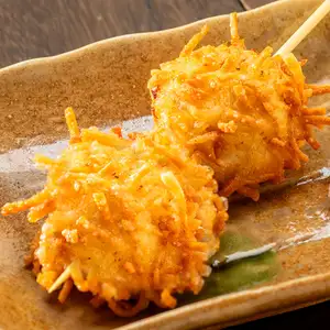 Deep-fried squid tentacles shumai