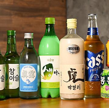 ドリンクも韓国使用です♪