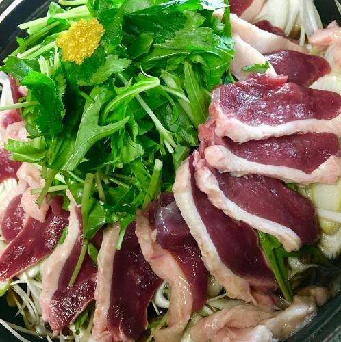 【当店名物鍋】特選・鴨鍋1人前（1人前から）