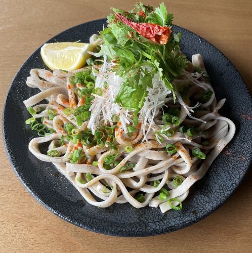冷）アジアンぶっかけ（辛くて酸っぱいアジア風パクチーのせ）