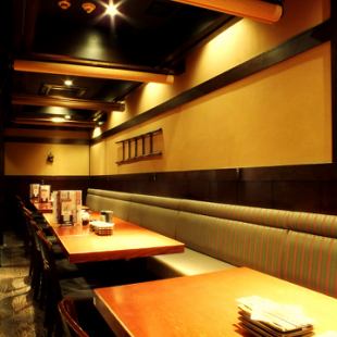 Table 4 people [2 ~ 4 people] One side is a sofa type seat.Because there is a partition, you can enjoy your meal without worrying about the surroundings ♪ It is perfect for customers who just take off their shoes… ♪ For small gatherings such as gatherings with family and friends ◎