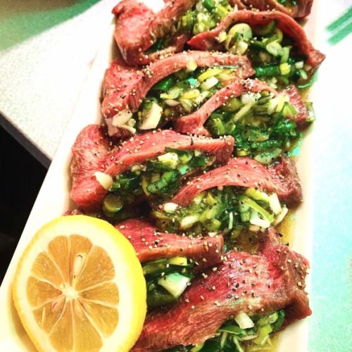 ≪100% satisfaction! Juicy meaty flavor≫ Our prized green onion and salt beef tongue!