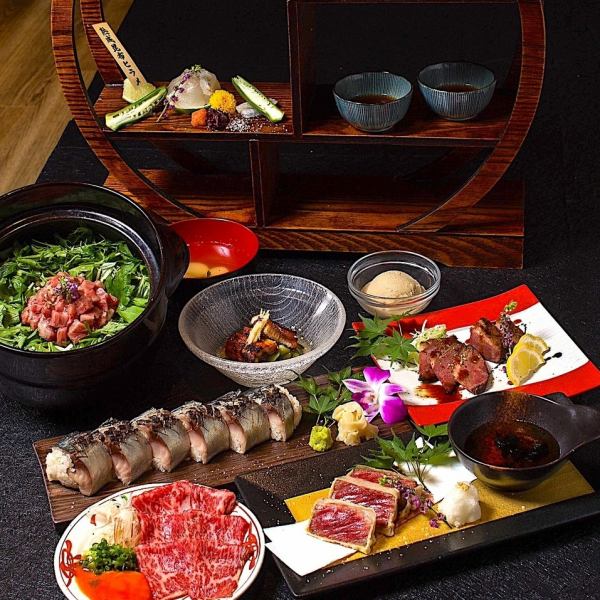 Popular ◎ Mentai tororo offal hot pot & seasonal course! Kyushu specialties such as savory aged fish and sesame mackerel! Completely private room izakaya ◎