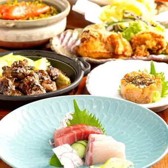 【雑魚屋堪能コース】”平日限定” ゆったり2.5H飲放付き!!（全7品）