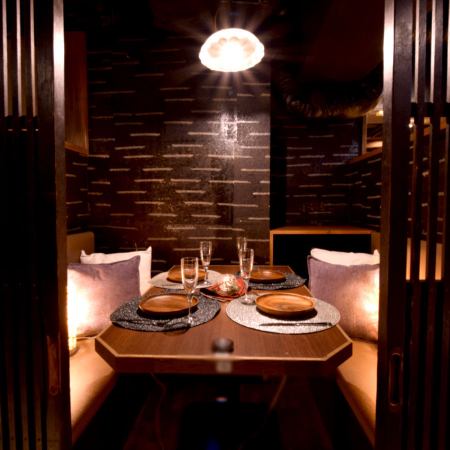 Enjoy a meal in a calm atmosphere without worrying about the surroundings ♪ Recommended for dates! [3 minutes on foot from Omiya Station Boast of a calm atmosphere private room space]