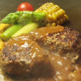 Special hamburger steak (Japanese style or demi-glace sauce)
