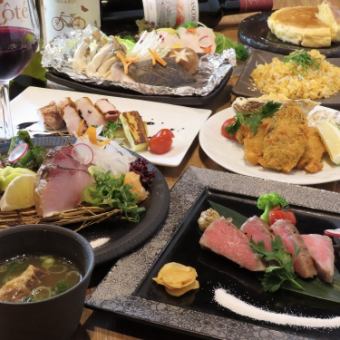 冬の味覚堪能コース★特選牛＆旬魚藁焼き含む全9品＋2時間[飲放]付6000円（税込）
